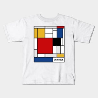 De Stijl Color Blocks Kids T-Shirt